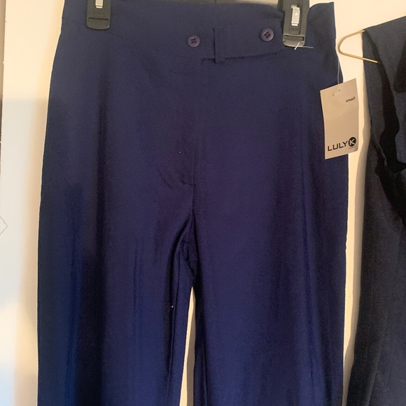 Elegant Navy Blue Women's  Pantsuit - Picture 2 of 15